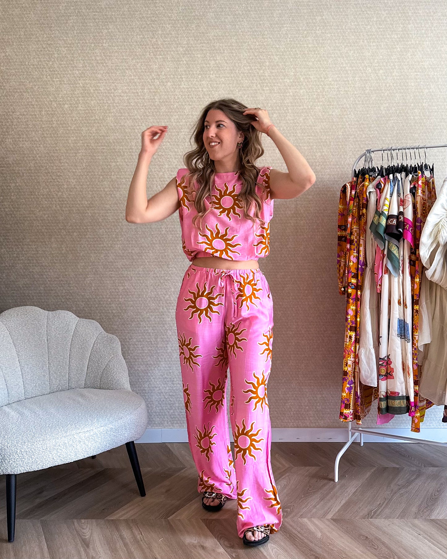 Wavy Sun Hose Rosa