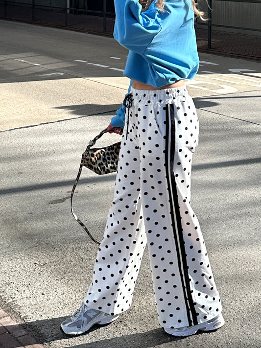 Lyla Polkadot-Hose weiß