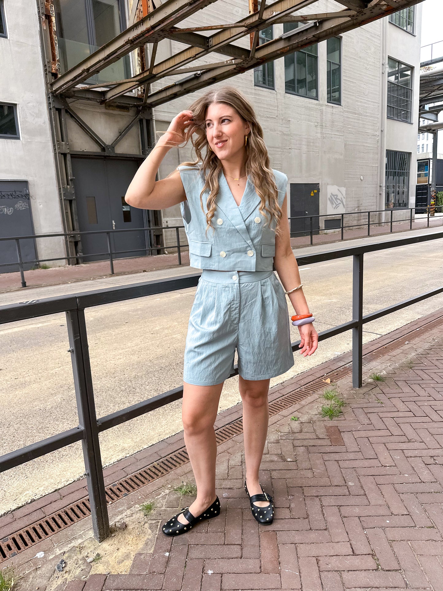 Elize Bermudas blau