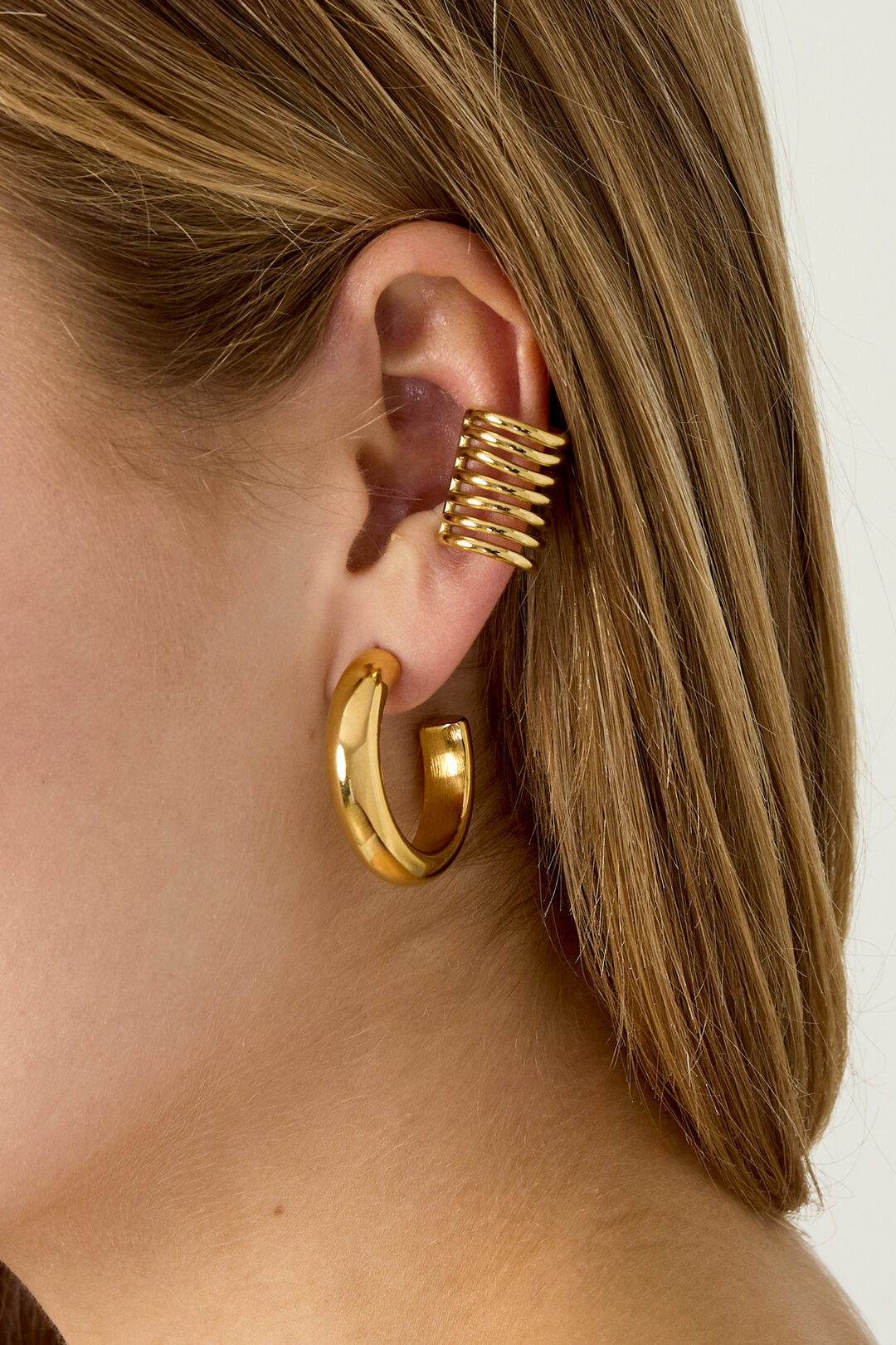 Rewind Ear Cuff gold