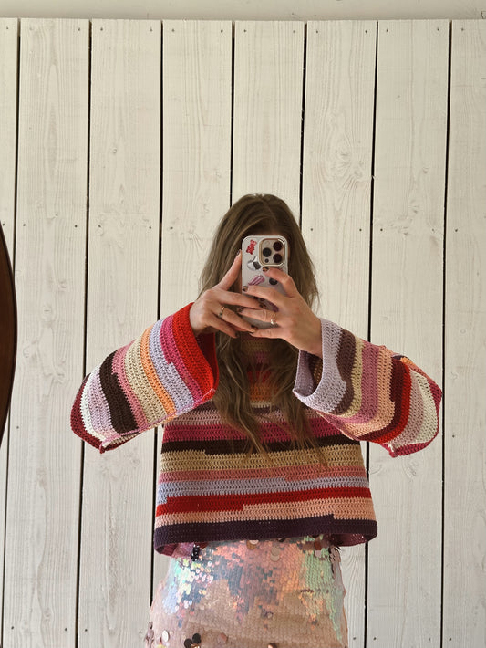 Club SAEROO gehäkelter Pullover handgefertigt #1