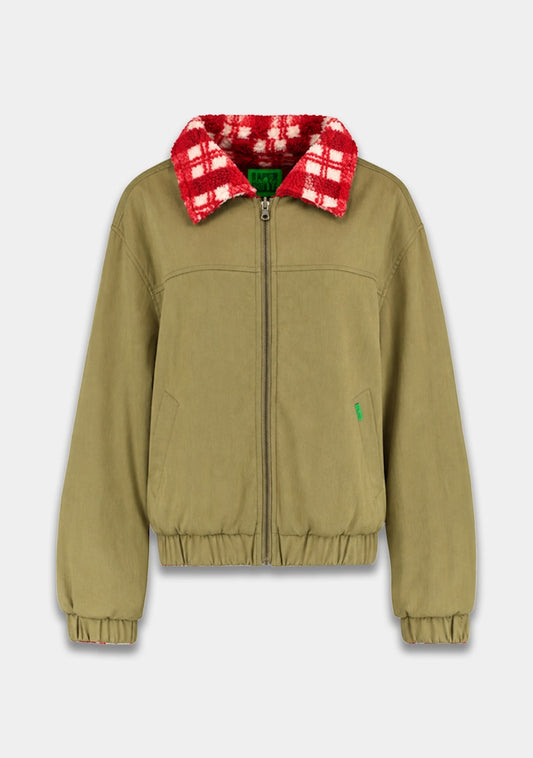 Harper & Yve Bertje jacket checkered khaki red