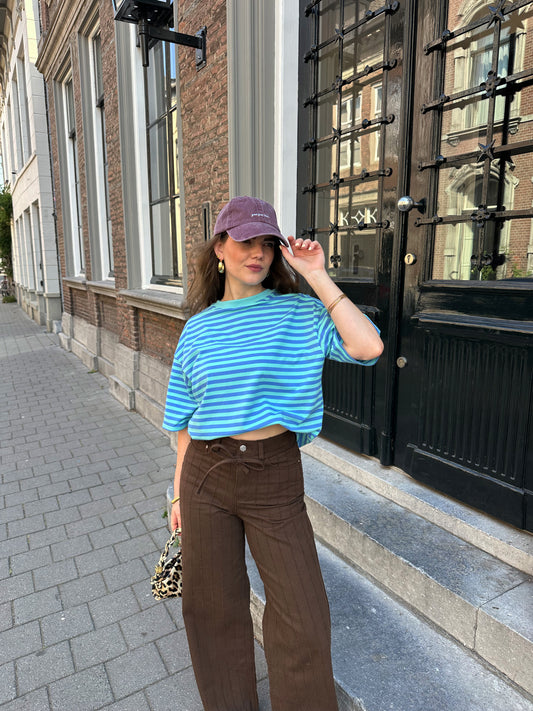 Loes T-Shirt mit Streifen blau