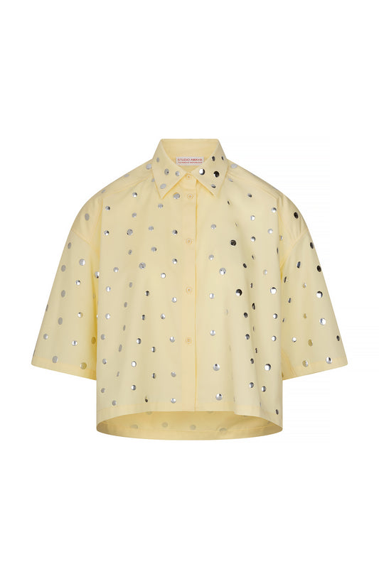 Studio Amaya Mara Bluse Buttergelb