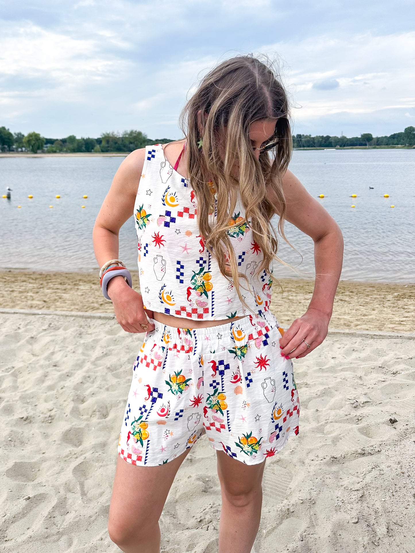 Weißer Strandset