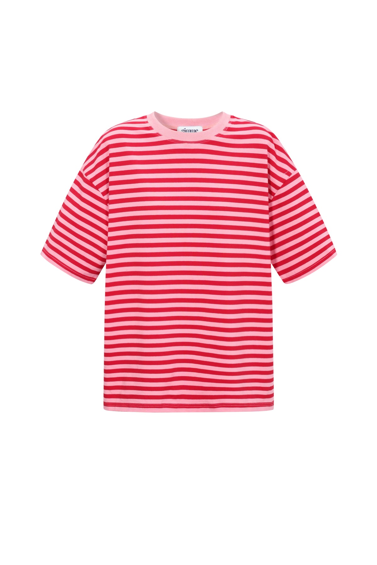 Loes T-Shirt mit Streifen rosa rot