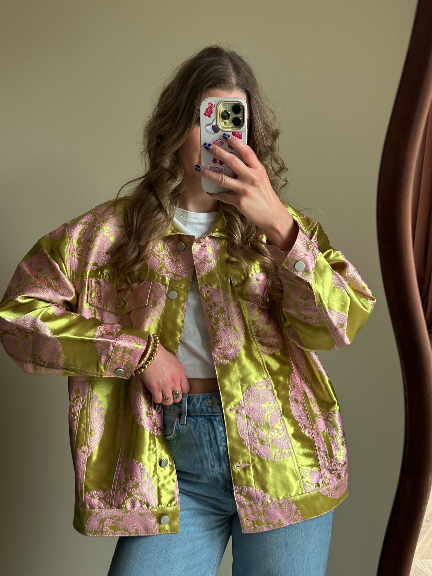 Studio Amaya Joni Jacke Gold-Rosa