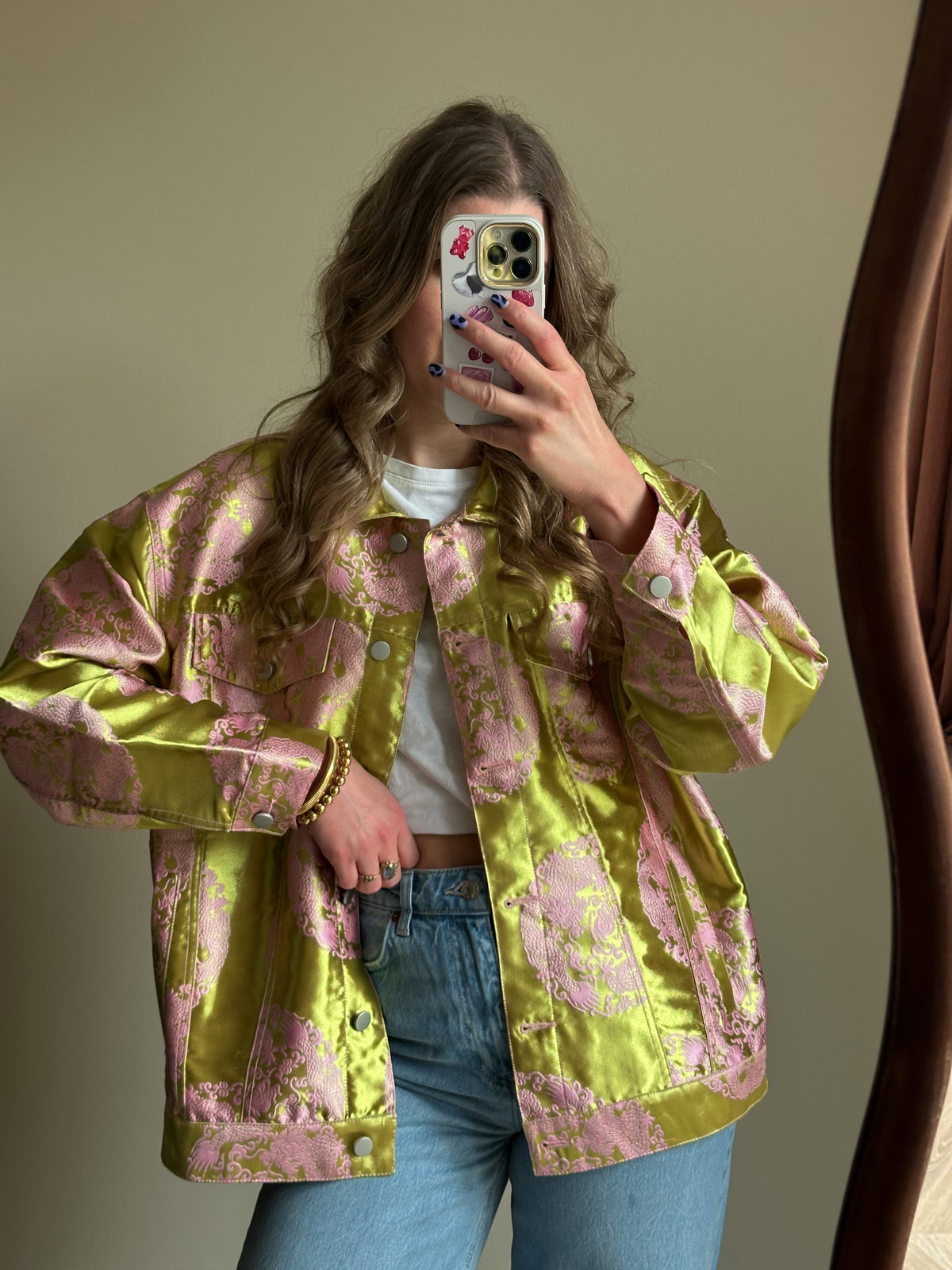 Studio Amaya Joni Jacke Gold-Rosa