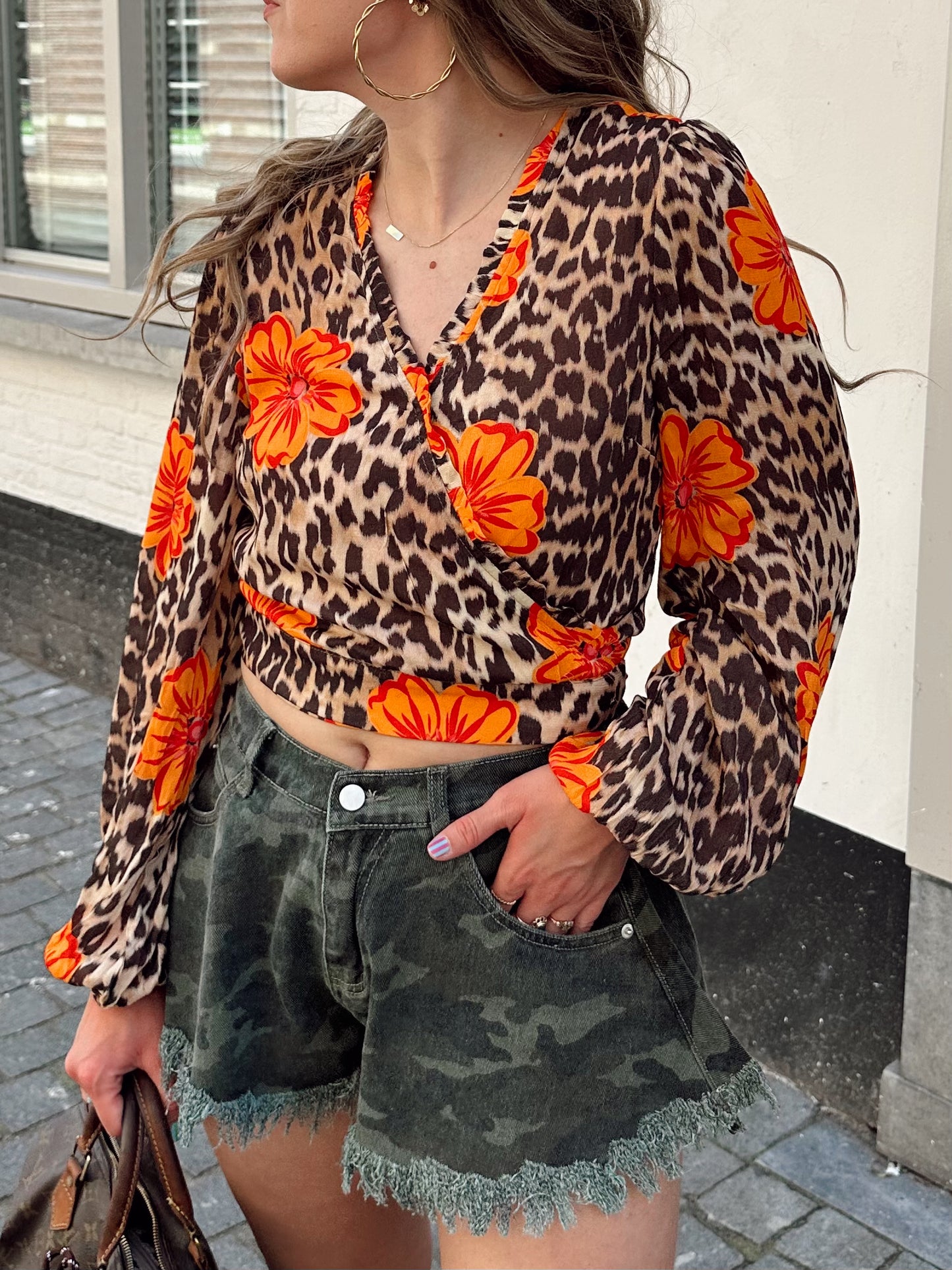 Harper & Yve Flora wikkeltop leopard