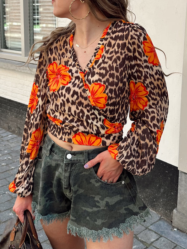 Harper & Yve Flora wikkeltop leopard