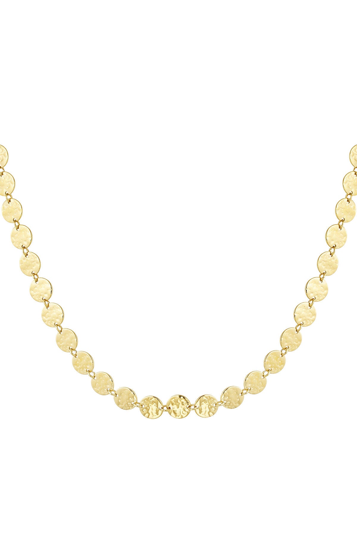 Billionaire korte chain ketting met muntjes gold