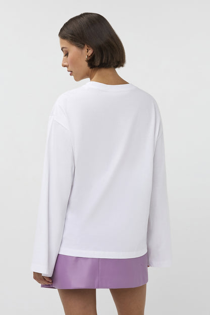 Studio Amaya Sardines Langarmshirt Print weiß