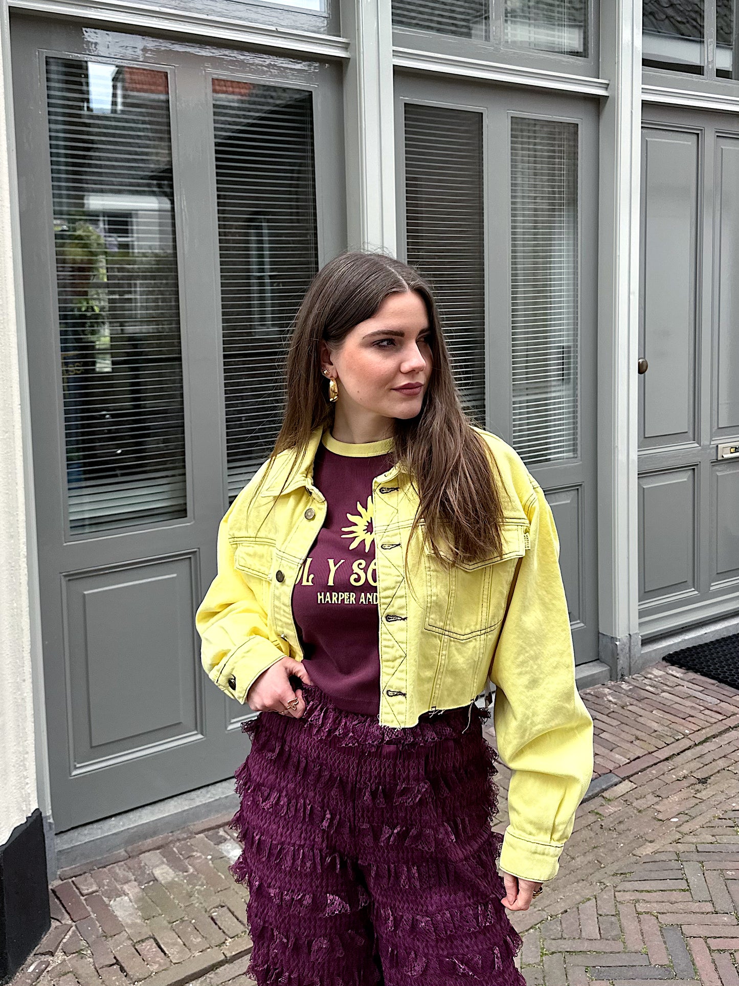 Harper & Yve Willow Jeansjacke gelb