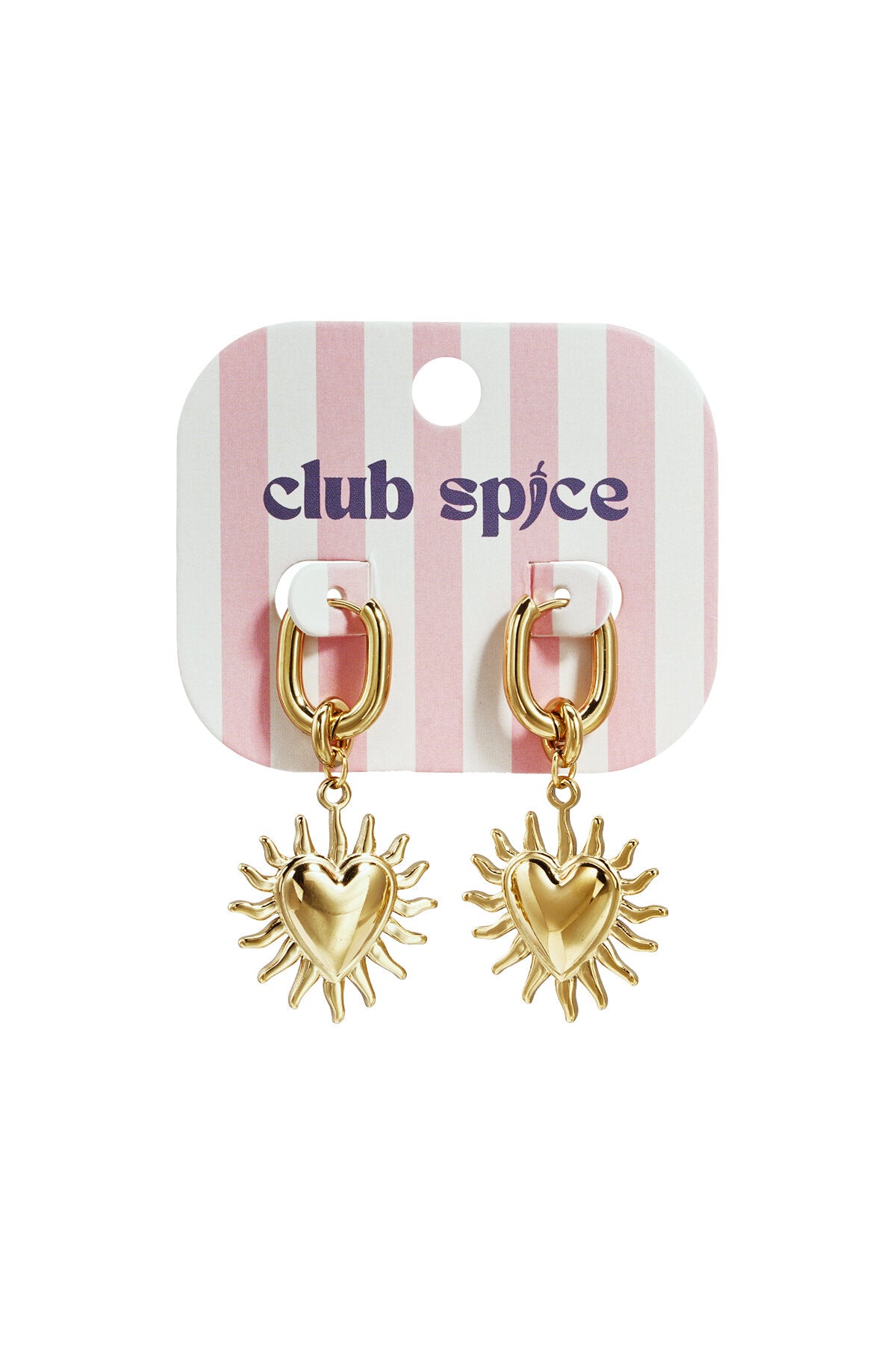 It is getting hot in here oorbellen hearts and sunbeams