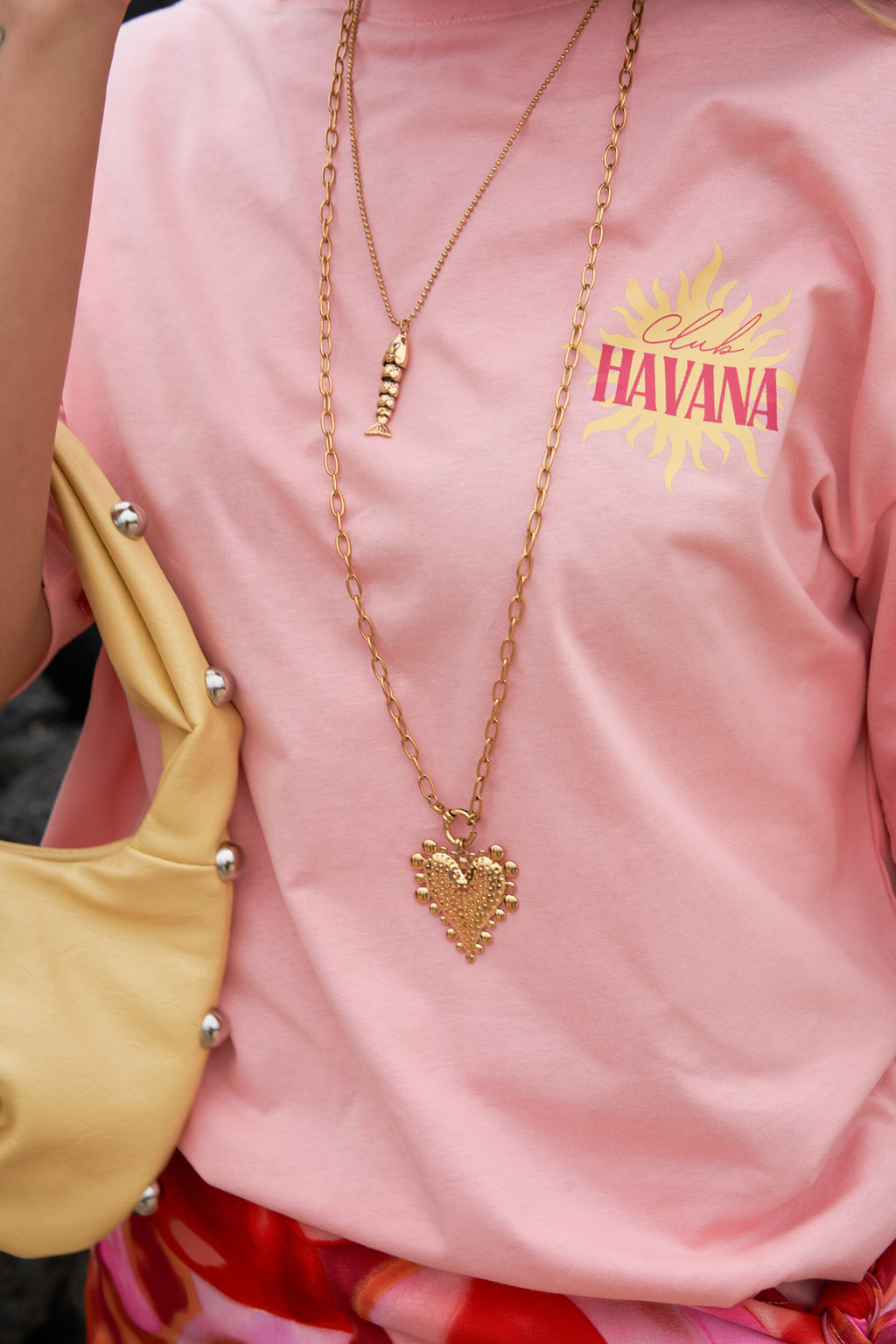 Don't break my heart necklace lang goud