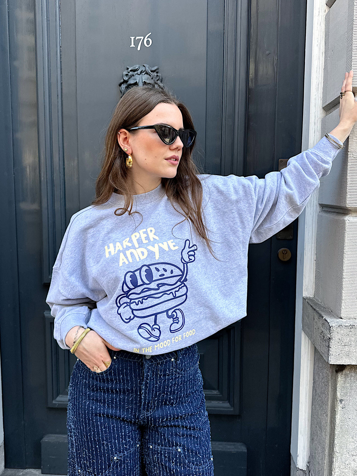 Harper & Yve Ace Moodforfood sweater grey