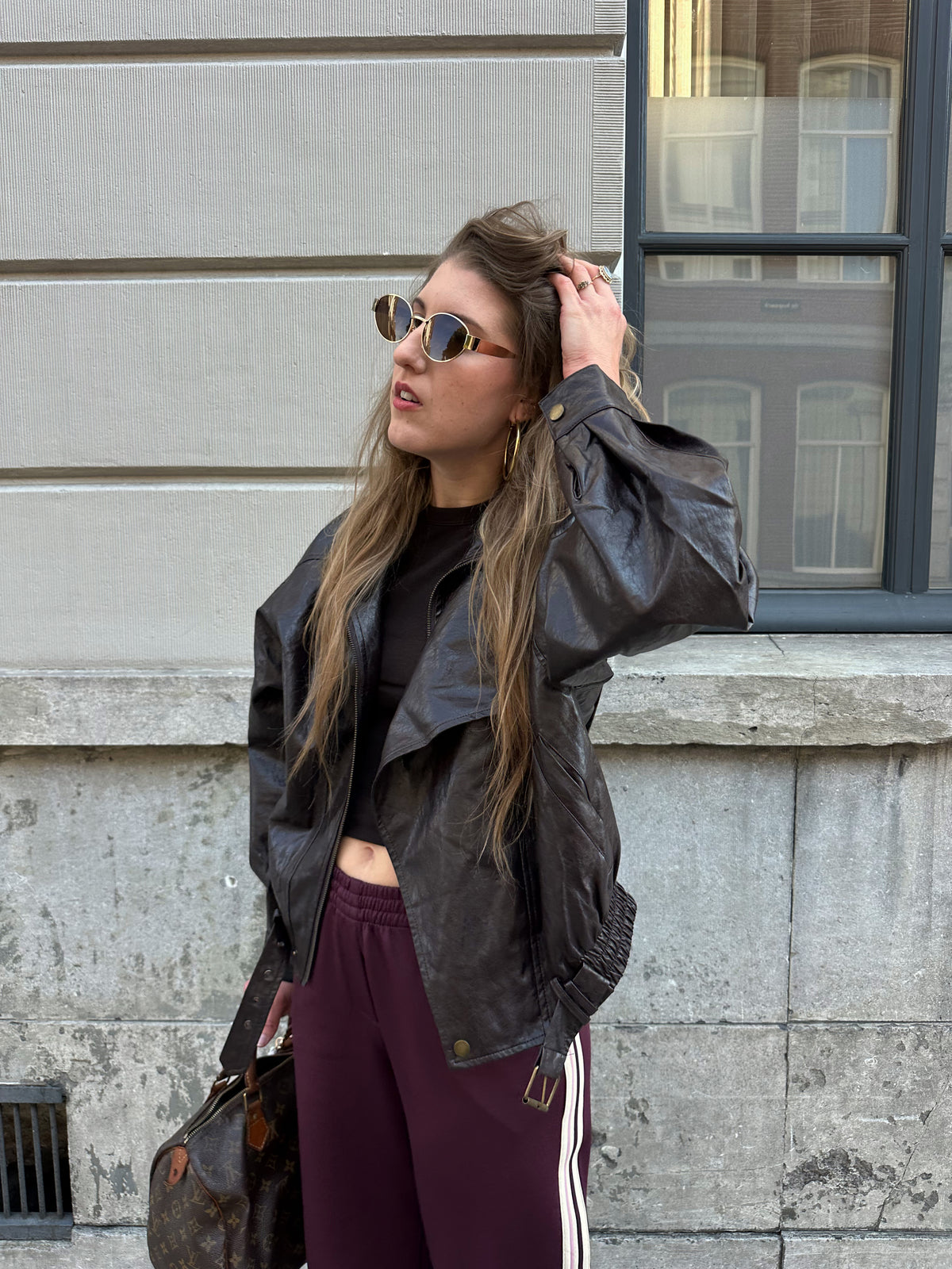 Refined Department Lee biker jacket bruin