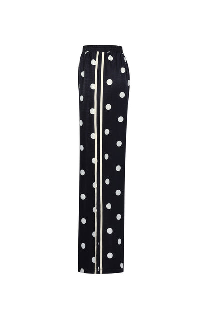 Lyla polkadot pantalon zwart