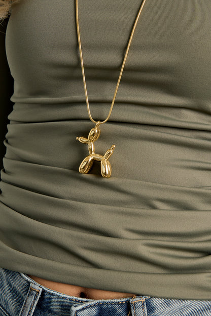 Balloon Dog Kette Gold