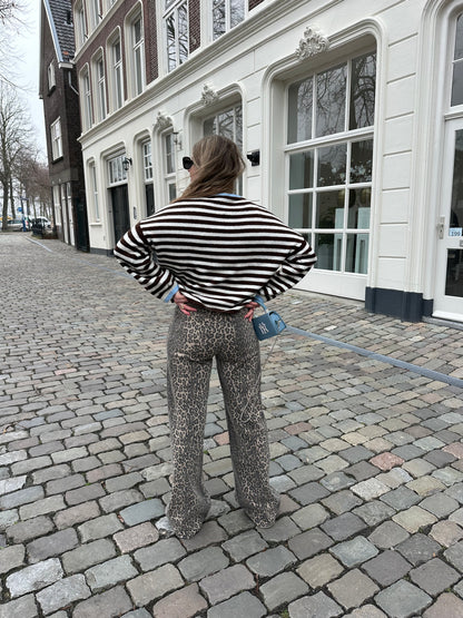 Leopard Straight Jeans Tall Fit