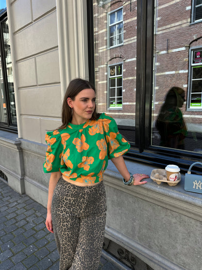 Harper & Yve Macey top groen