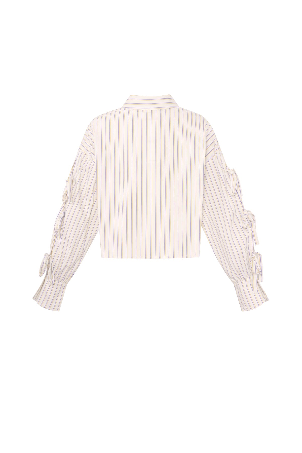 Gestreifte Bluse mit Schleifen