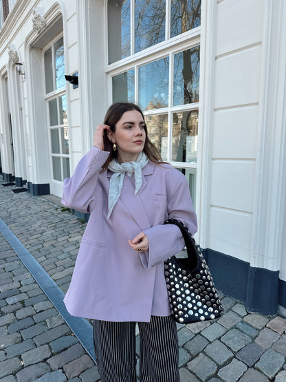 Boxy Oversize-Blazer Lila