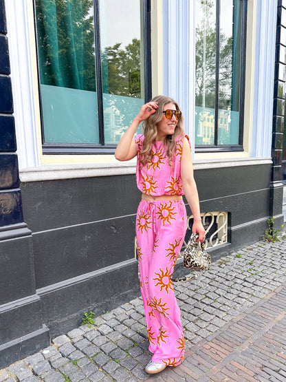 Wavy Sun Hose Rosa
