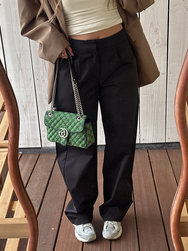 Jamilla barrel balloon fit pantalon zwart