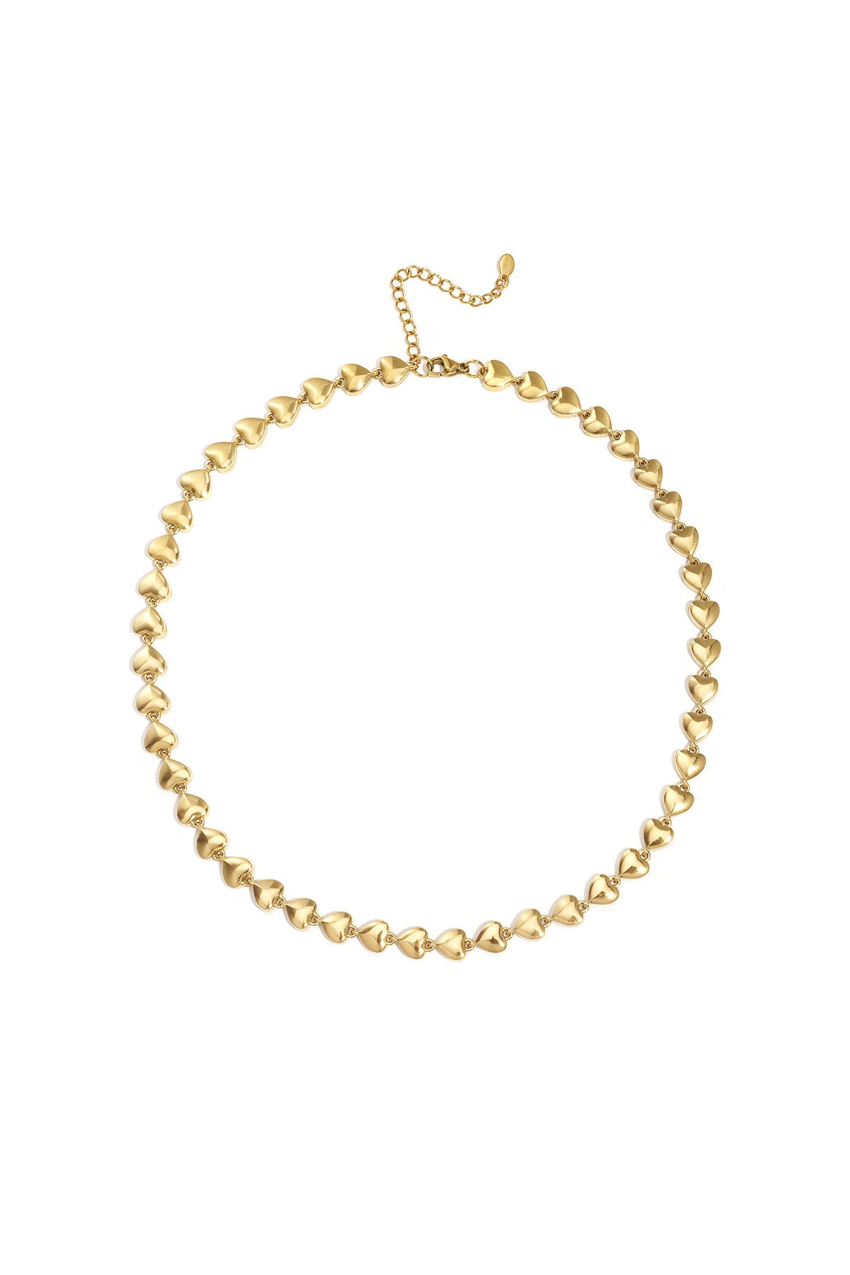 Always yours ketting kort met hartjes