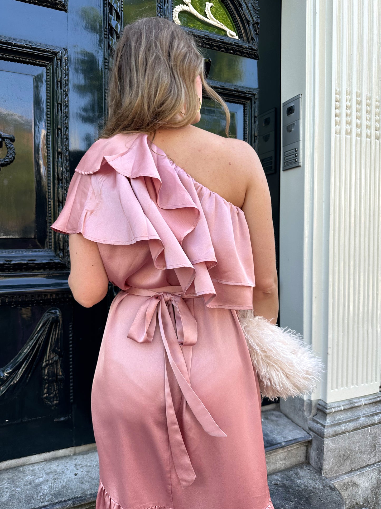 Studio Amaya Linne Kleid rosa