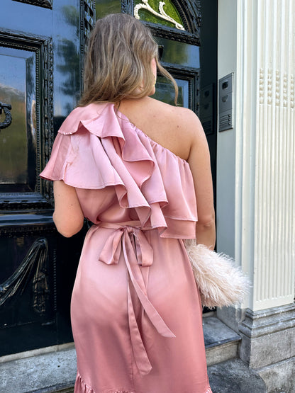 Studio Amaya Linne Kleid rosa
