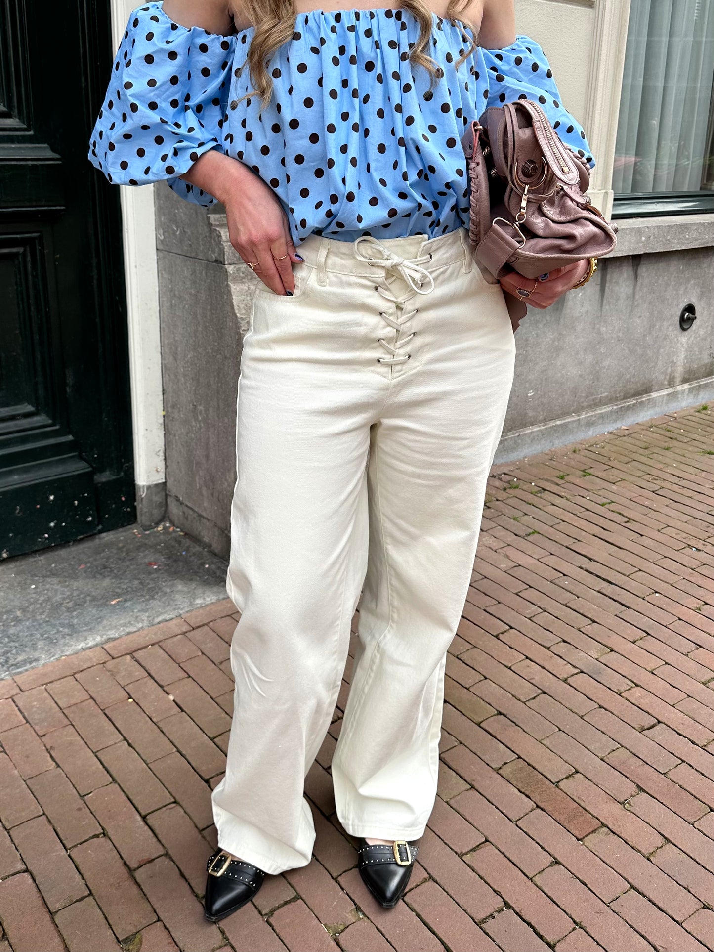 Meave Jeans Seil weiß