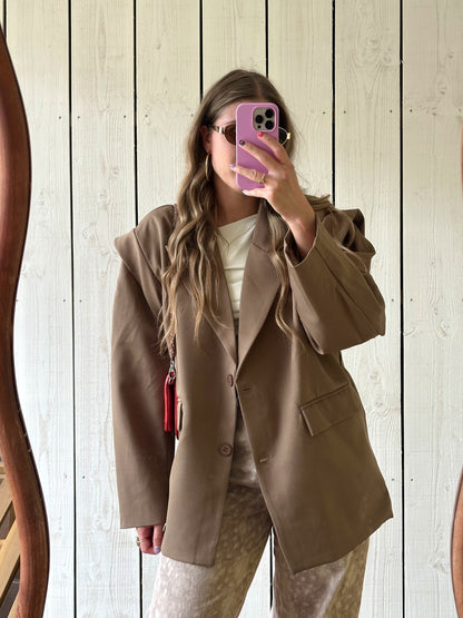 Isabella Blazer mit Gürtel Beige