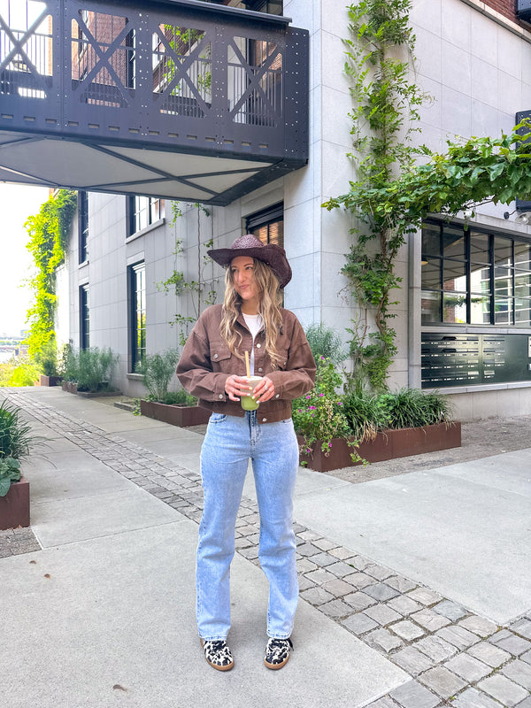 Lily Jeansjacke braun