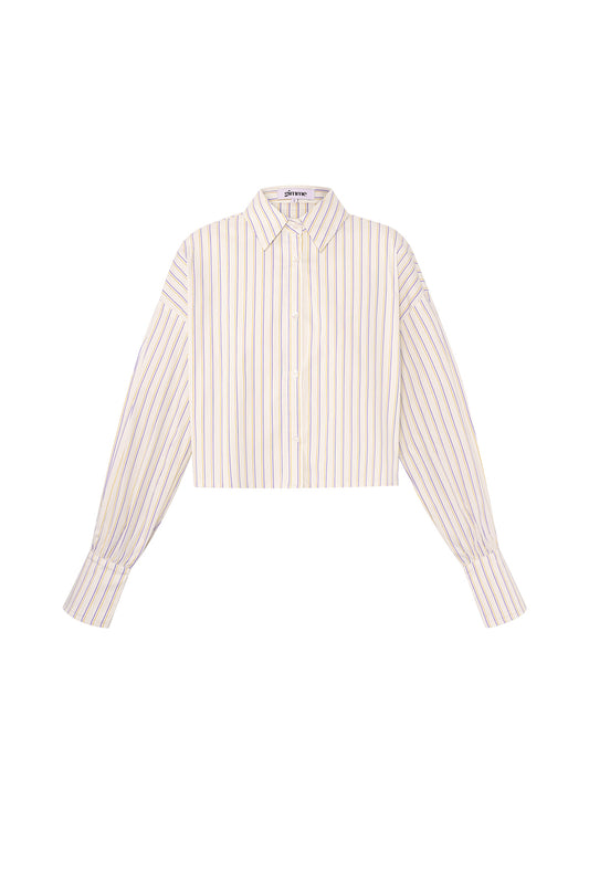 Gestreifte Bluse mit Schleifen