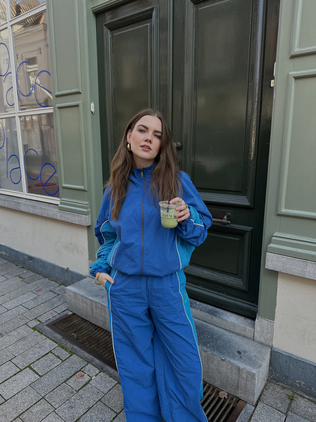 Harper & Yve Charlie track jacket blue