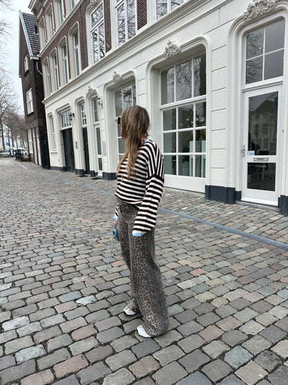 Leopard Straight Jeans Tall Fit