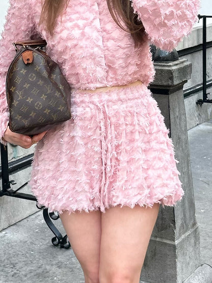 Alexis short bubble skort soft pink