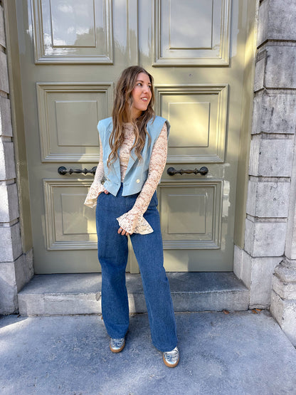 Elize Weste blau