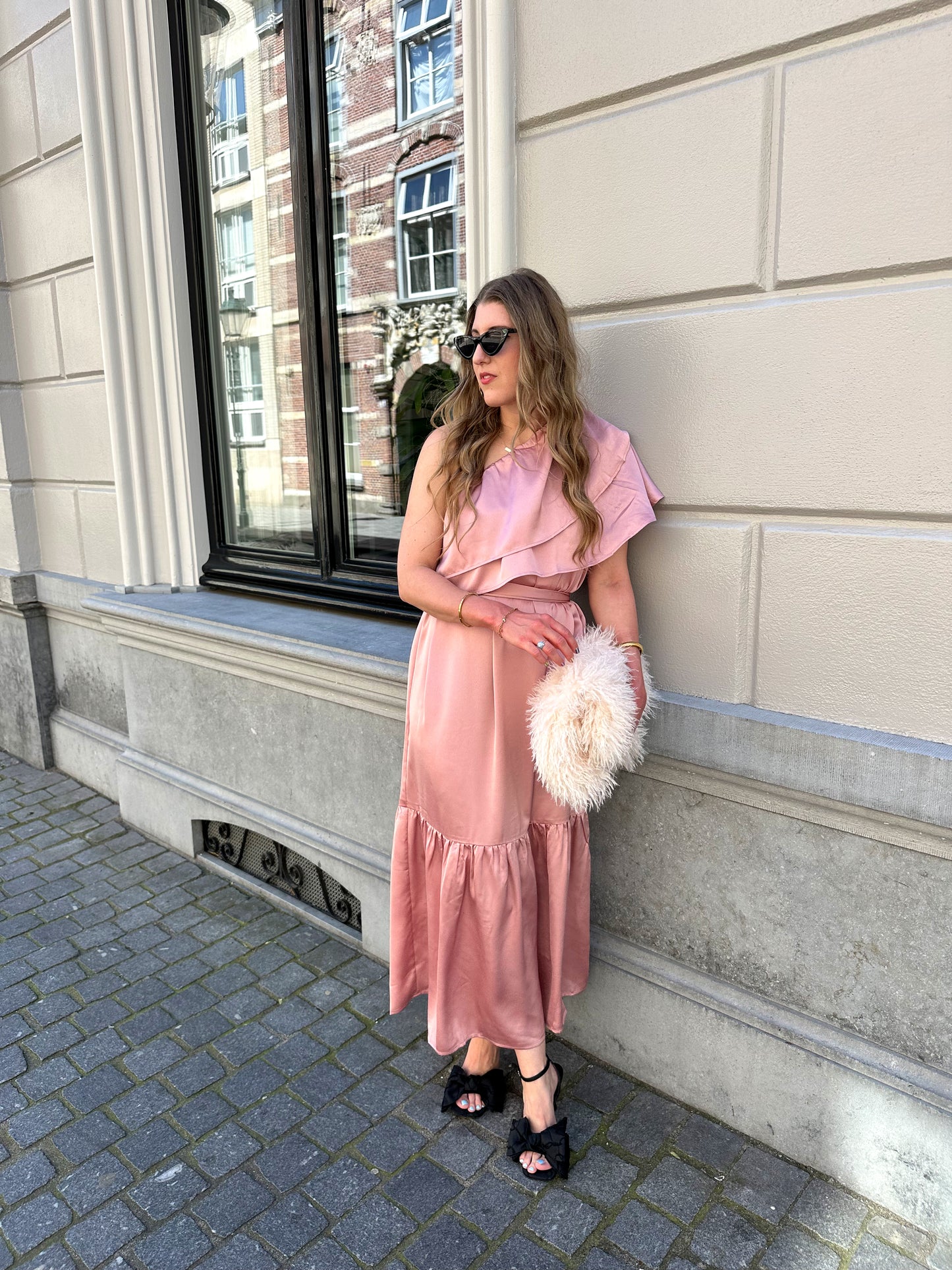Studio Amaya Linne Kleid rosa