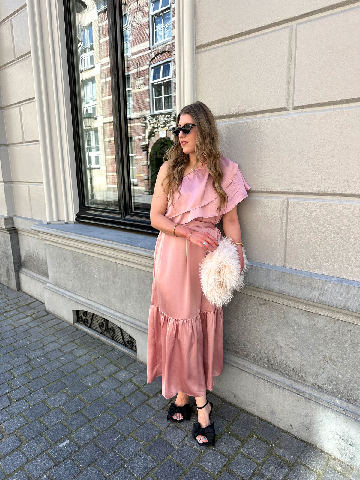 Studio Amaya Linne Kleid rosa