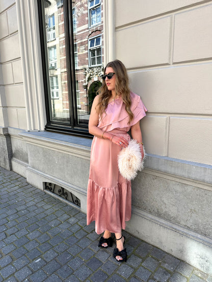 Studio Amaya Linne Kleid rosa