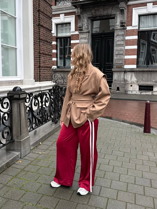 Isabella Blazer mit Gürtel Beige