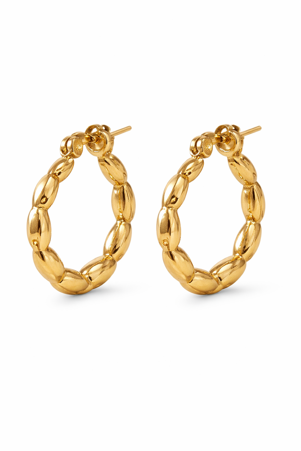 Ohrringe oval klobig