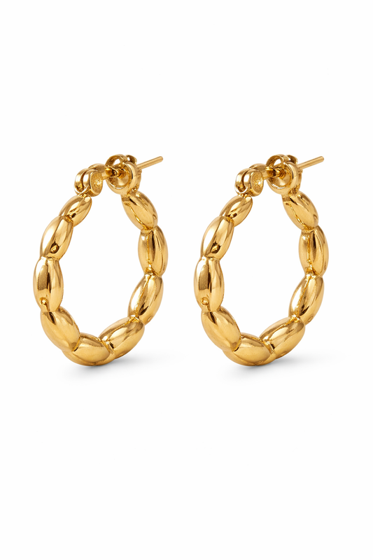 Ohrringe oval klobig