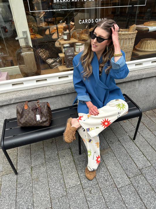 Kastiger Oversized-Blazer in Kobaltblau