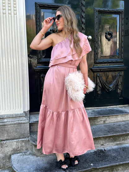 Studio Amaya Linne Kleid rosa