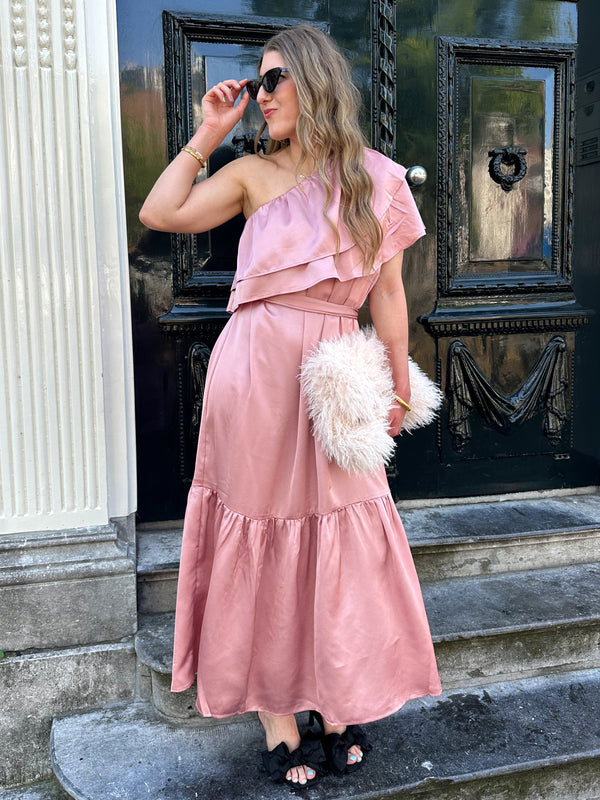 Studio Amaya Linne Kleid rosa