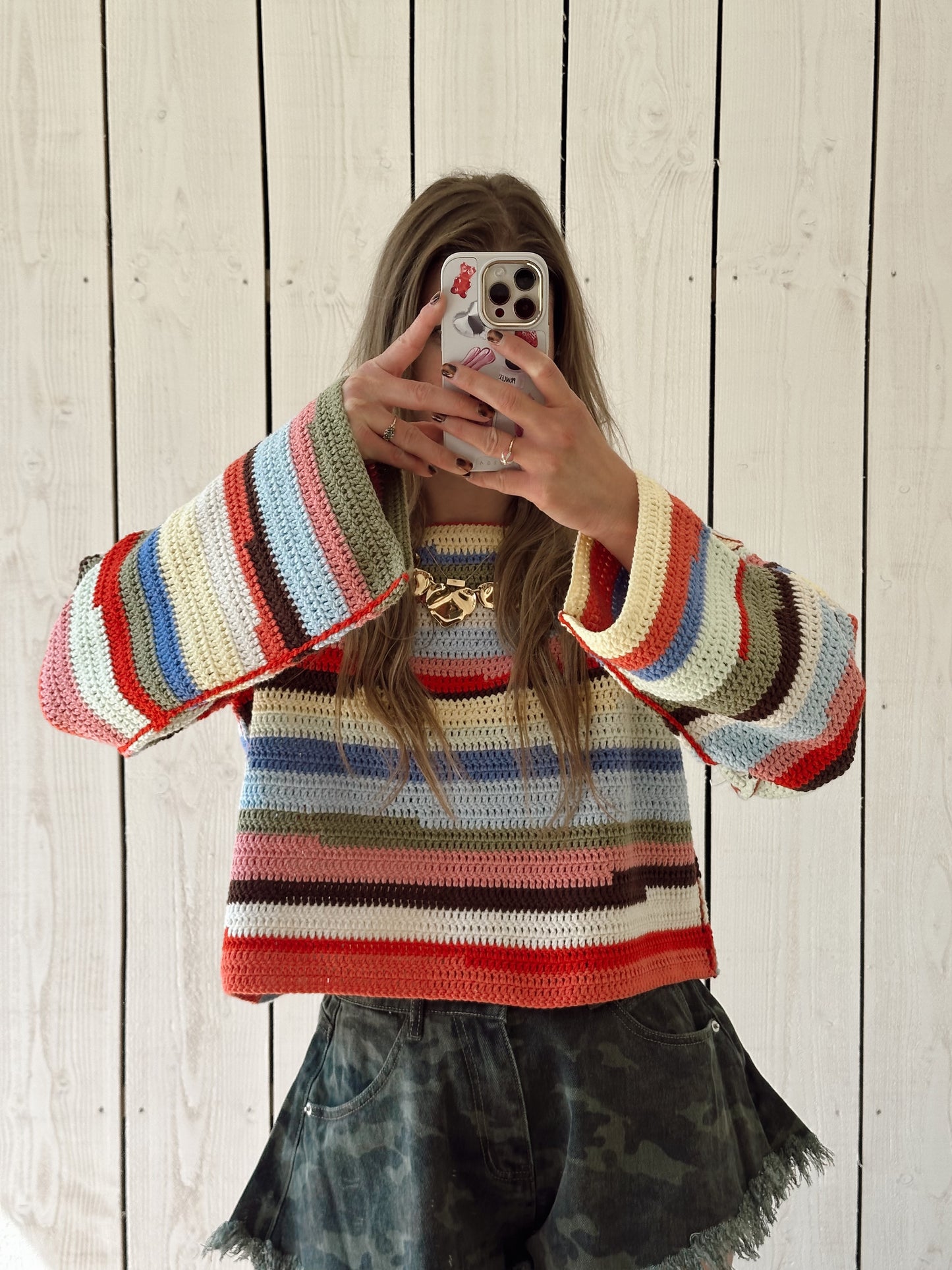 Club SAEROO gehäkelter Pullover handgemacht #3